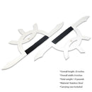 Stainless Steel Sun & Moon Spear Blades (Ri Yue Lun)
