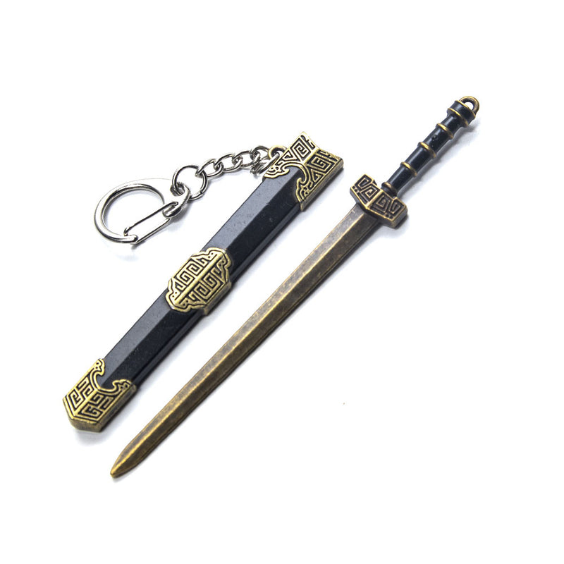 3 PCS Mini Chinese Sword Keychain