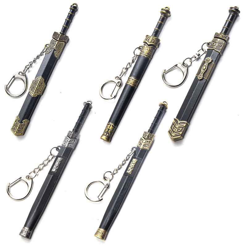 3 PCS Mini Chinese Sword Keychain