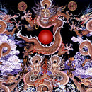 Dancing Dragons Silk Poster