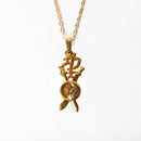 Kung Fu Sword Gold Pendant