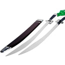 Wushu Practice Twin Broadswords w/Scabbard